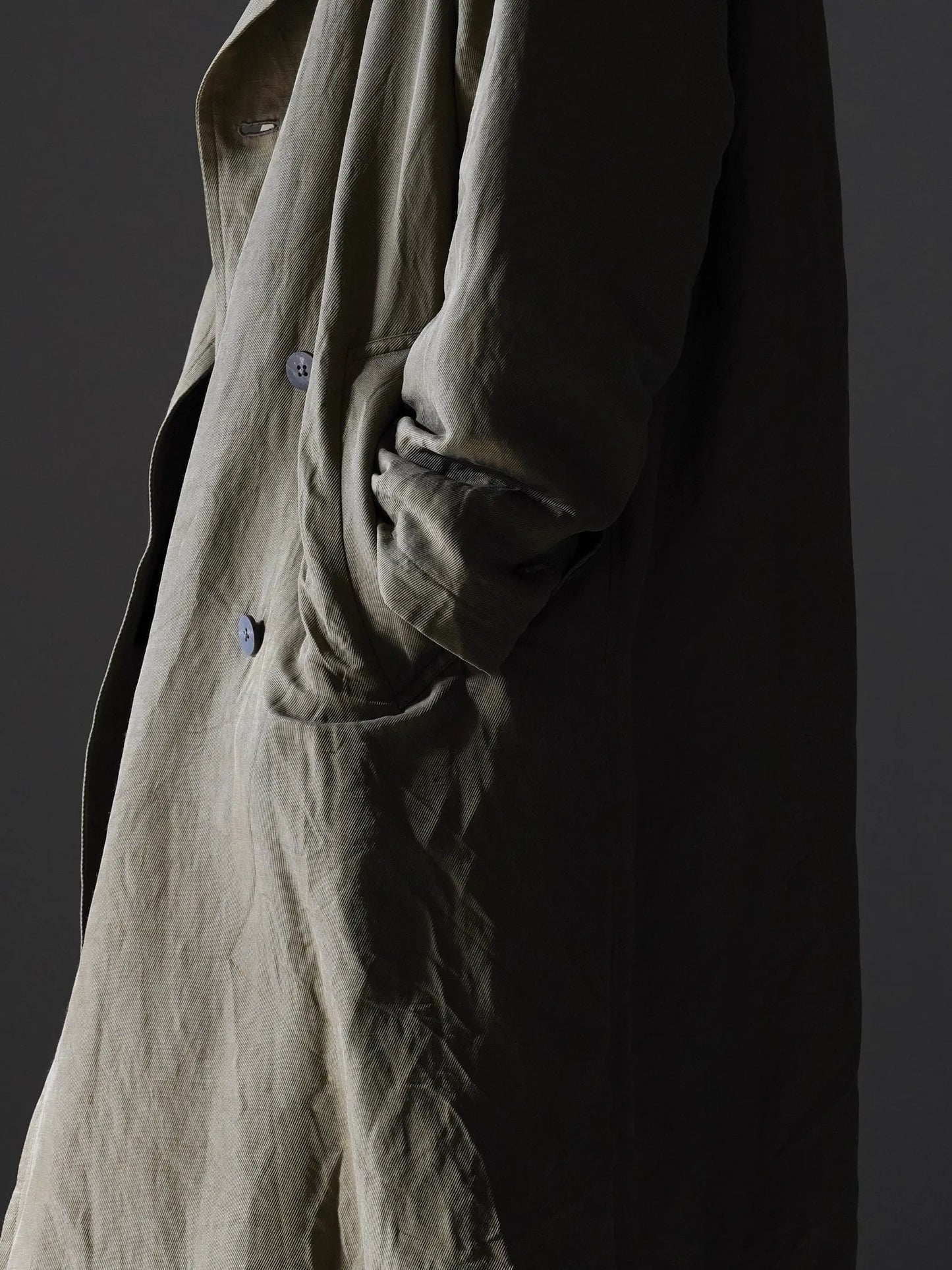 calmlence | DOUBLE BREASTED COAT DBEG