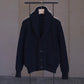 COMOLI | カシミヤ和紙 ショールカラーニットジャケット BLACK