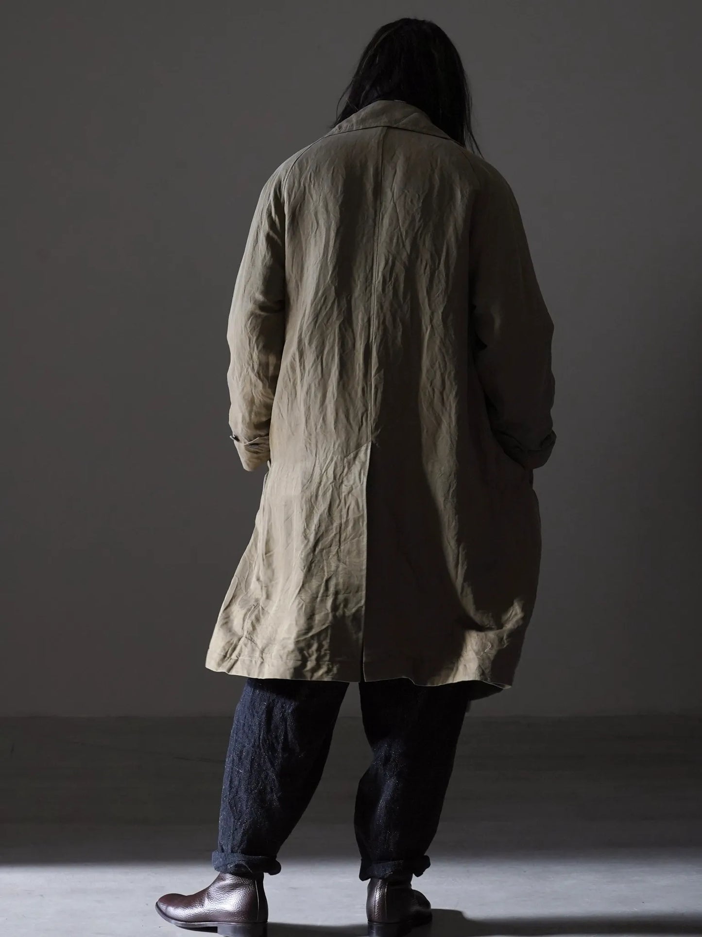 calmlence | DOUBLE BREASTED COAT DBEG