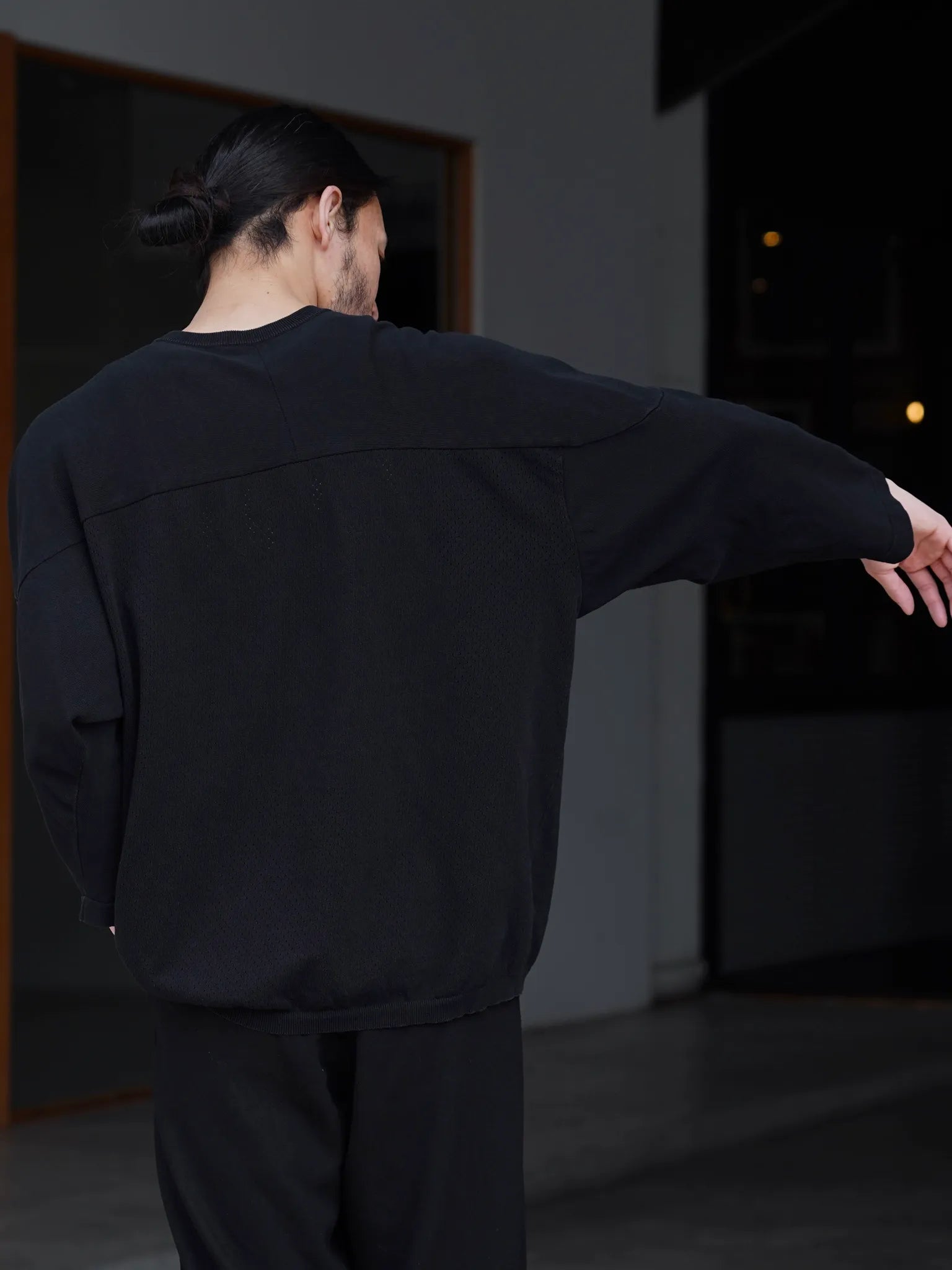 COMOLI コットン ホッケーニット BLACK | CASANOVA&CO (カサノヴァ COMOLI コットン ホッケーニット BLACK | CASANOVA&CO (カサノヴァ