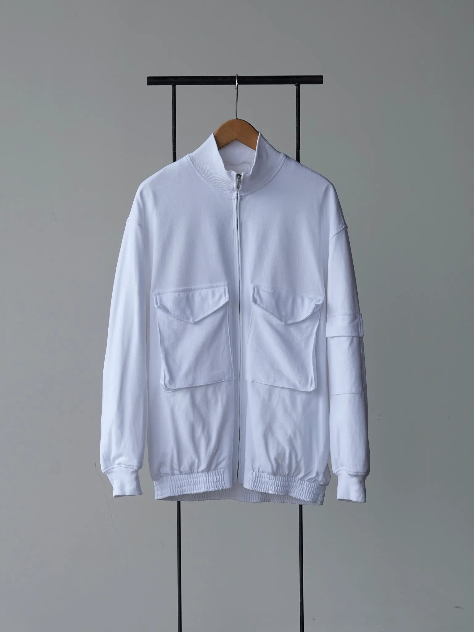 comoli-コットンジャージ-g8ジャケット-white-1