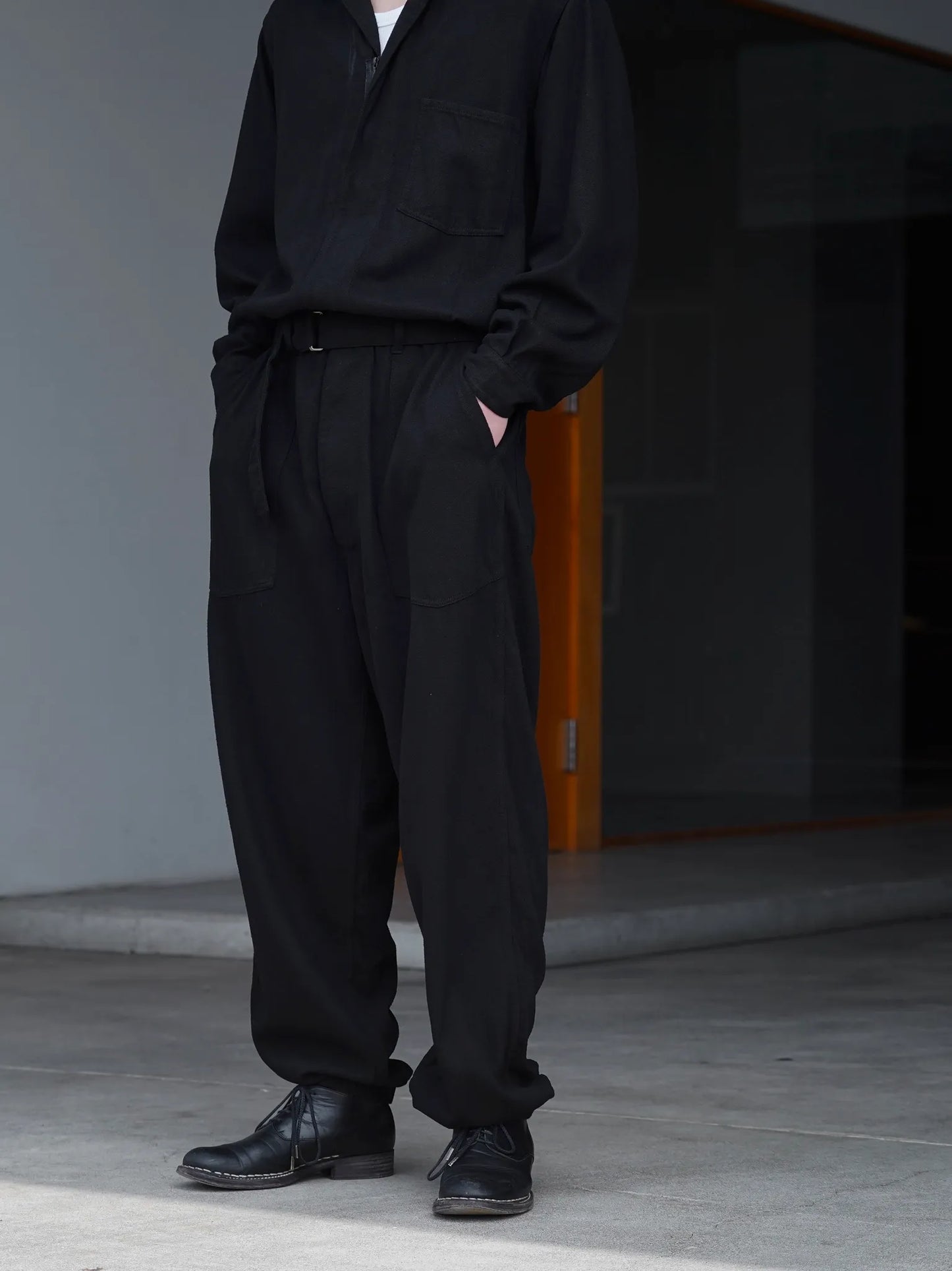 COMOLI シルクネップ オールインワン BLACK | CASANOVA&CO (カサノヴァ COMOLI シルクネップ オールインワン BLACK | CASANOVA&CO (カサノヴァ