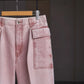 SARTO | [SULFUR DYING HEAVY CANVAS] CARGO PANTS WASHED L.PINK