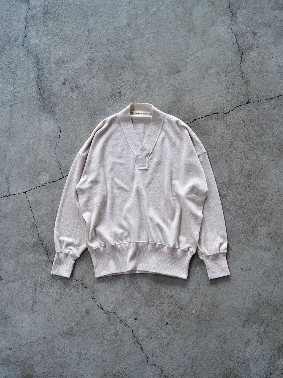 OLDE HOMESTEADER | Y NECK LONG SLEEVE ECRU