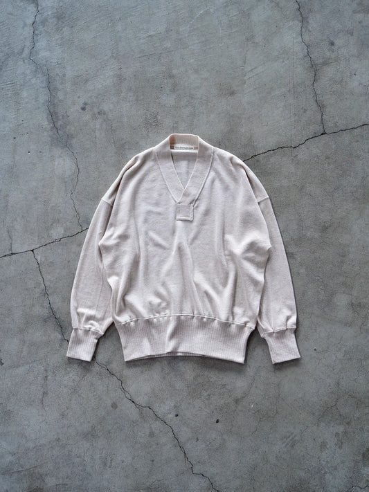 OLDE HOMESTEADER | Y NECK LONG SLEEVE ECRU