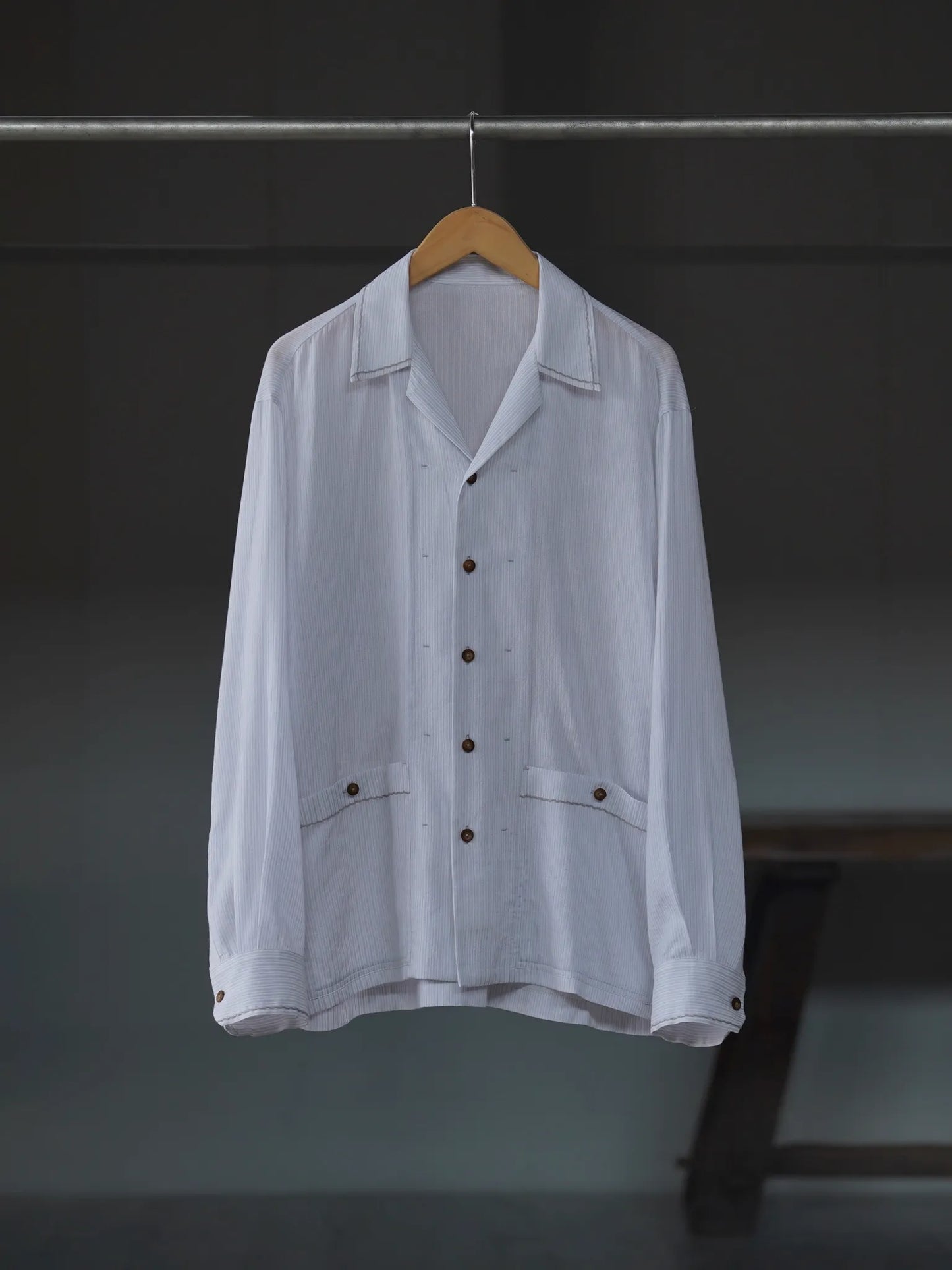 irenisa-open-collar-shirt-gray-stripe-1