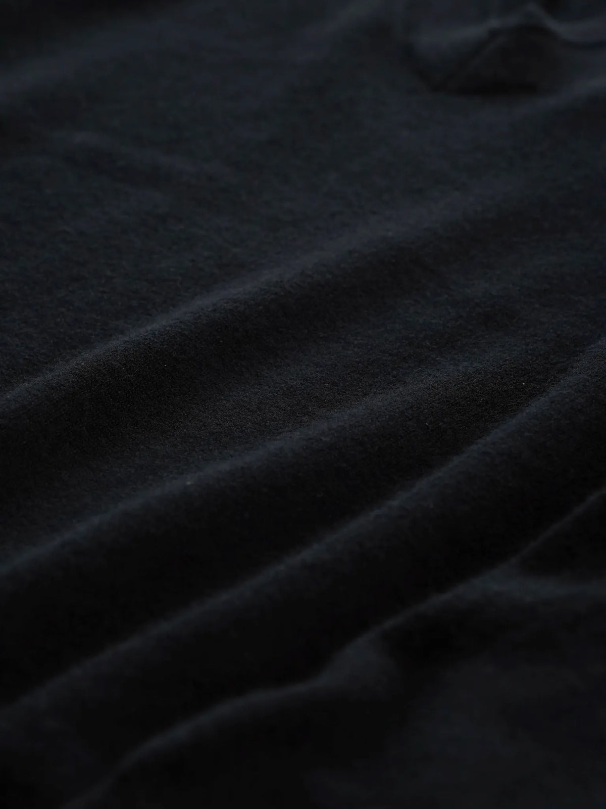 nonnotte | Draping shaw collar V pulloover Deep Black