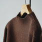 nonnotte | Draping Triangle Turtle Neck Pullover Chicory Coffee