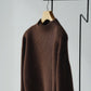 nonnotte | Draping Triangle Turtle Neck Pullover Chicory Coffee
