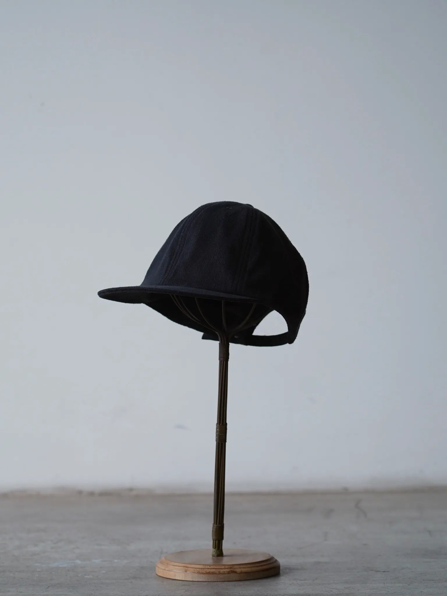 comoli 26ss シルクネップ キャップ 黒 ブラック COMOLI シルクネップ キャップ BLACK | CASANOVA&CO (カサノヴァアンド