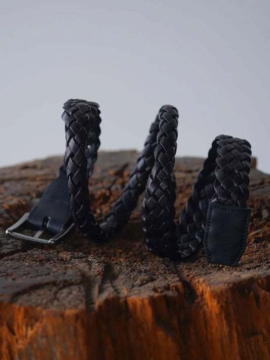 PETROSOLAUM | Hand braided handle belt black