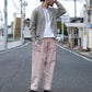 SARTO | [SULFUR DYING HEAVY CANVAS] CARGO PANTS WASHED L.PINK