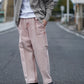 SARTO | [SULFUR DYING HEAVY CANVAS] CARGO PANTS WASHED L.PINK