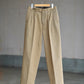 sarto-heavy-cotton-twill-tucked-trousers-dark-tan-1