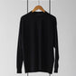 comoli-コットンカシミヤ-長袖tシャツ-black-1