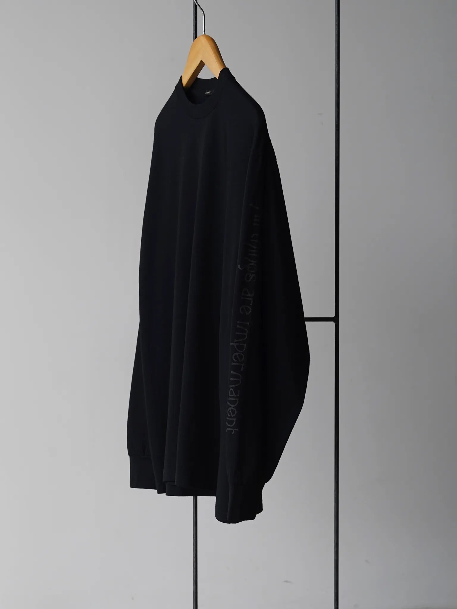 新品25AW COMOLI コットン カシミヤ 長袖 Tシャツ サイズ2 COMOLI コットンカシミヤ 長袖Tシャツ BLACK | CASANOVA&CO