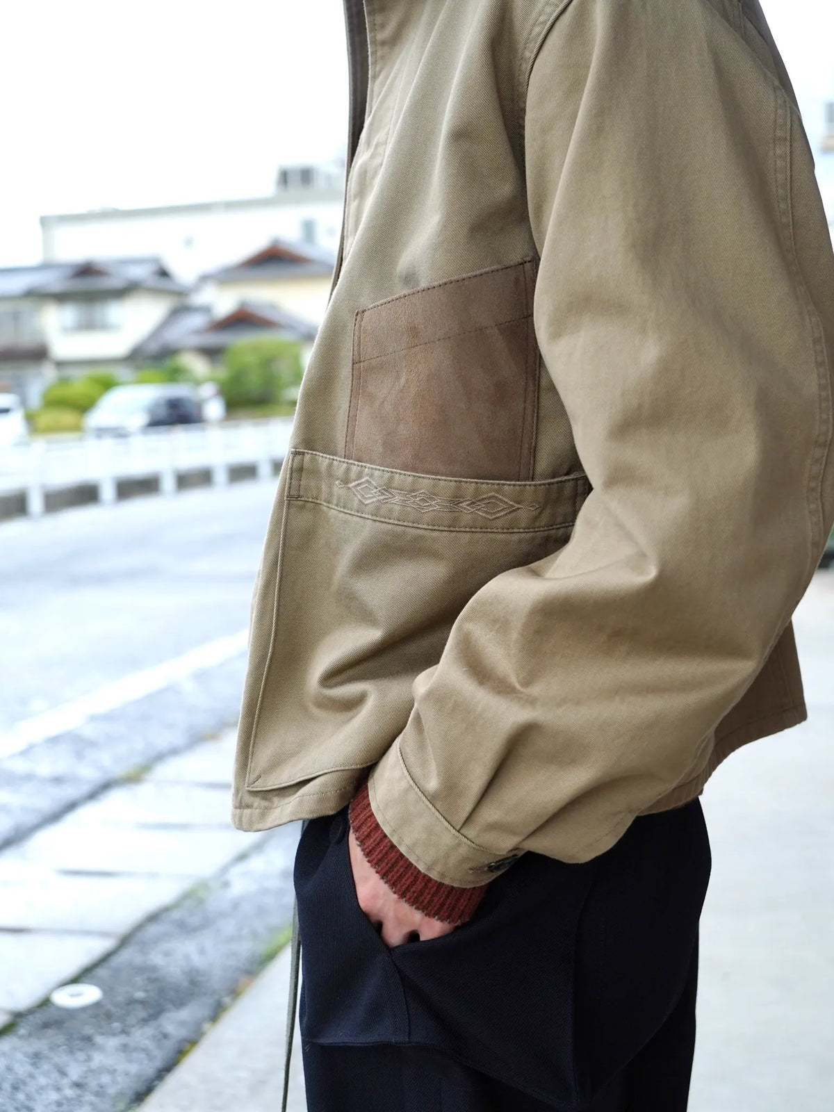 sarto-heavy-cotton-twill-short-coverall-jacket-dark-tan-4