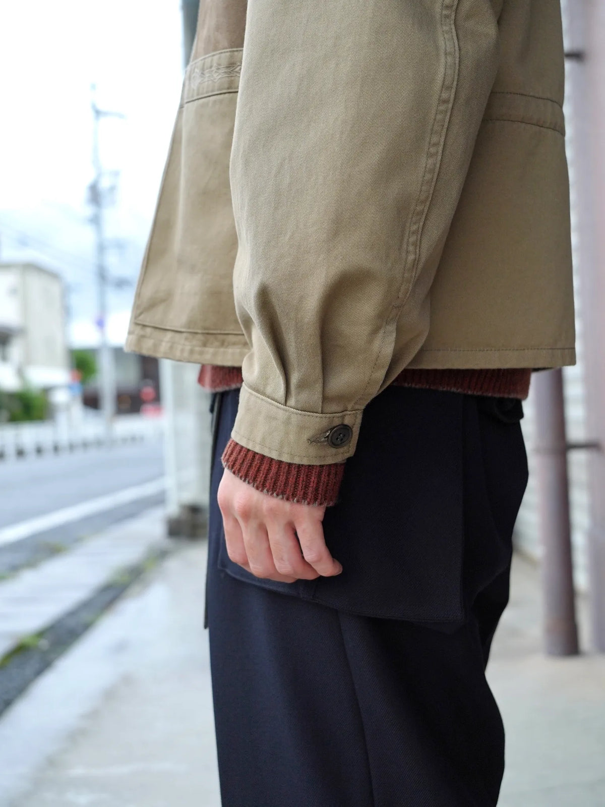 sarto-heavy-cotton-twill-short-coverall-jacket-dark-tan-9
