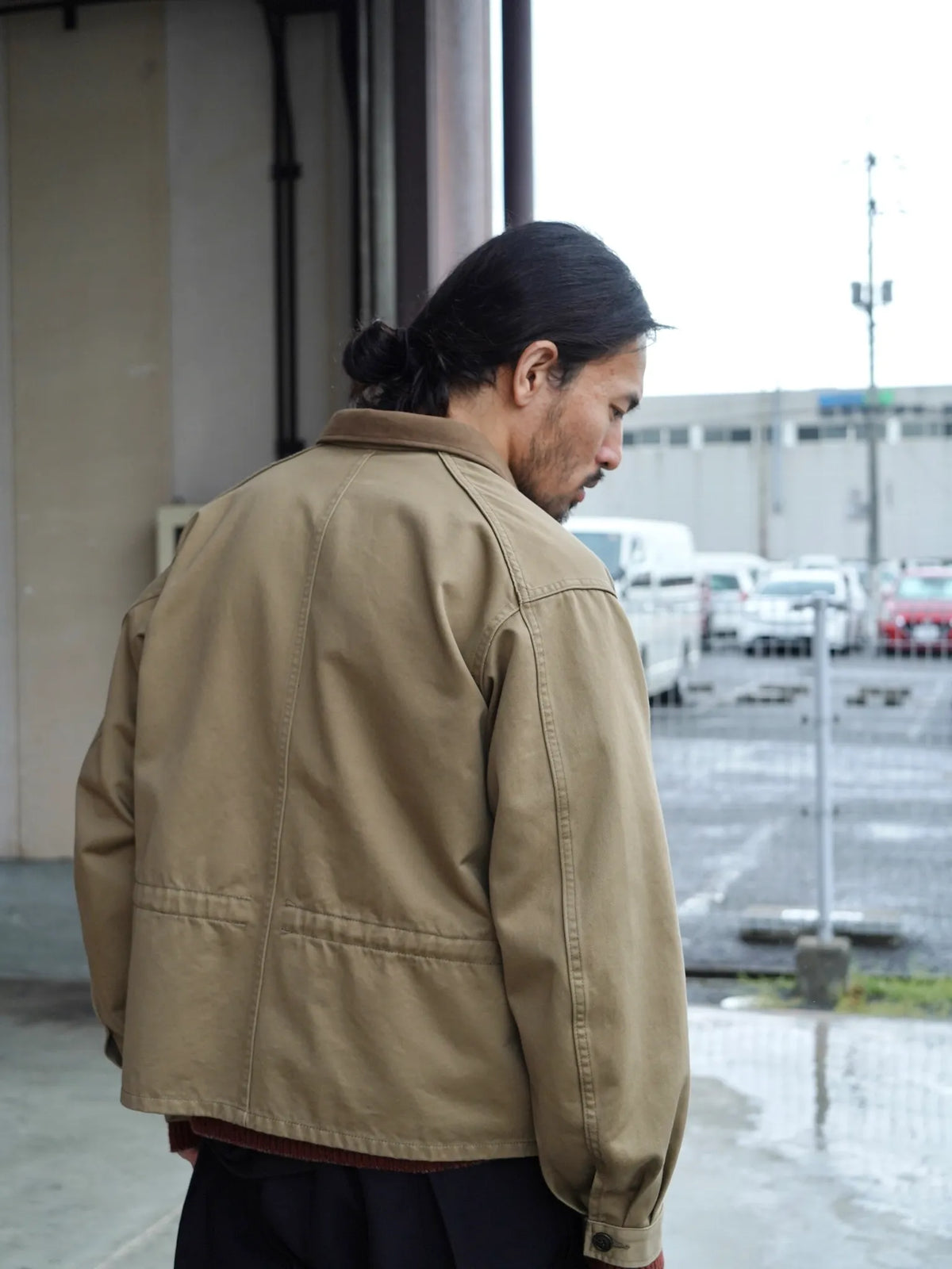 sarto-heavy-cotton-twill-short-coverall-jacket-dark-tan-10