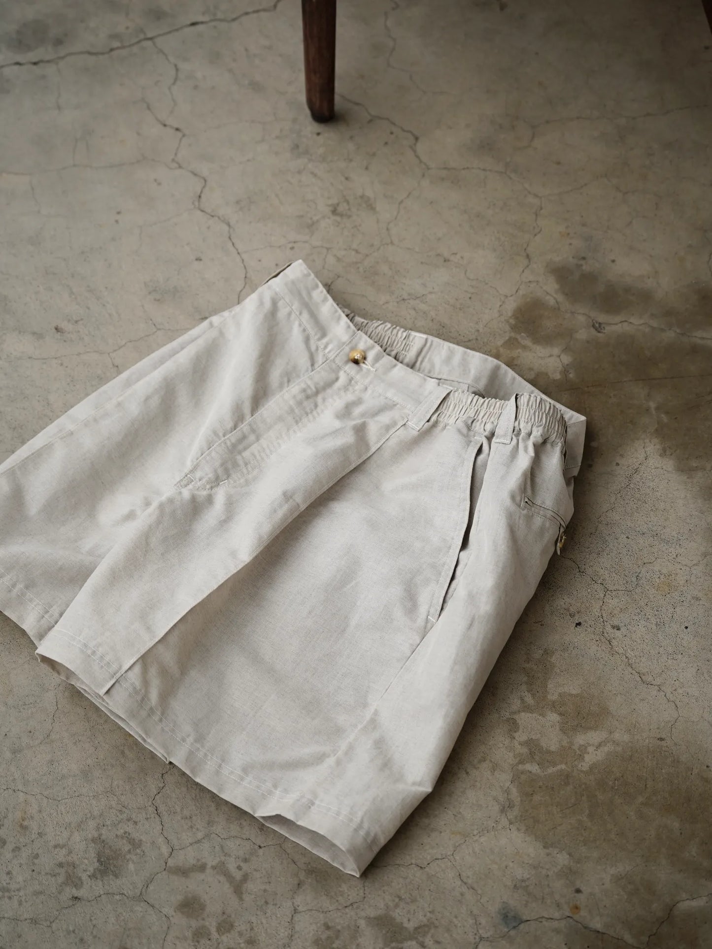 YE OLDE AND NEW MAN | RANDONNEUR03 CHINOS SHORTS ECRU