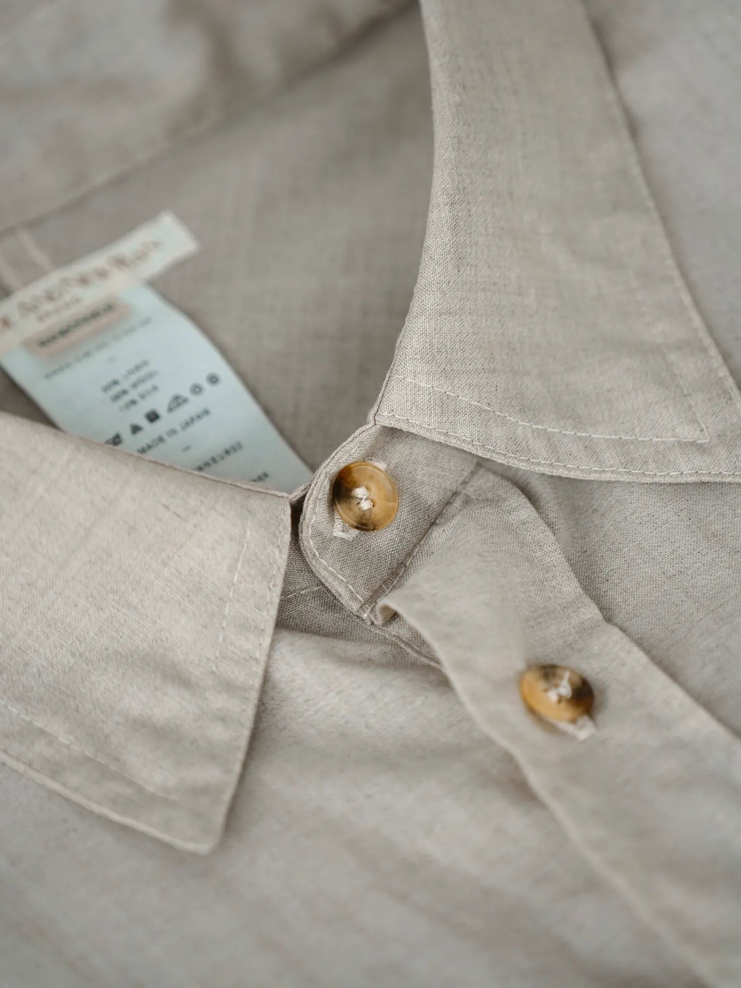 YE OLDE AND NEW MAN | RANDONNEUR 02 PULLOVER SHIRT ECRU