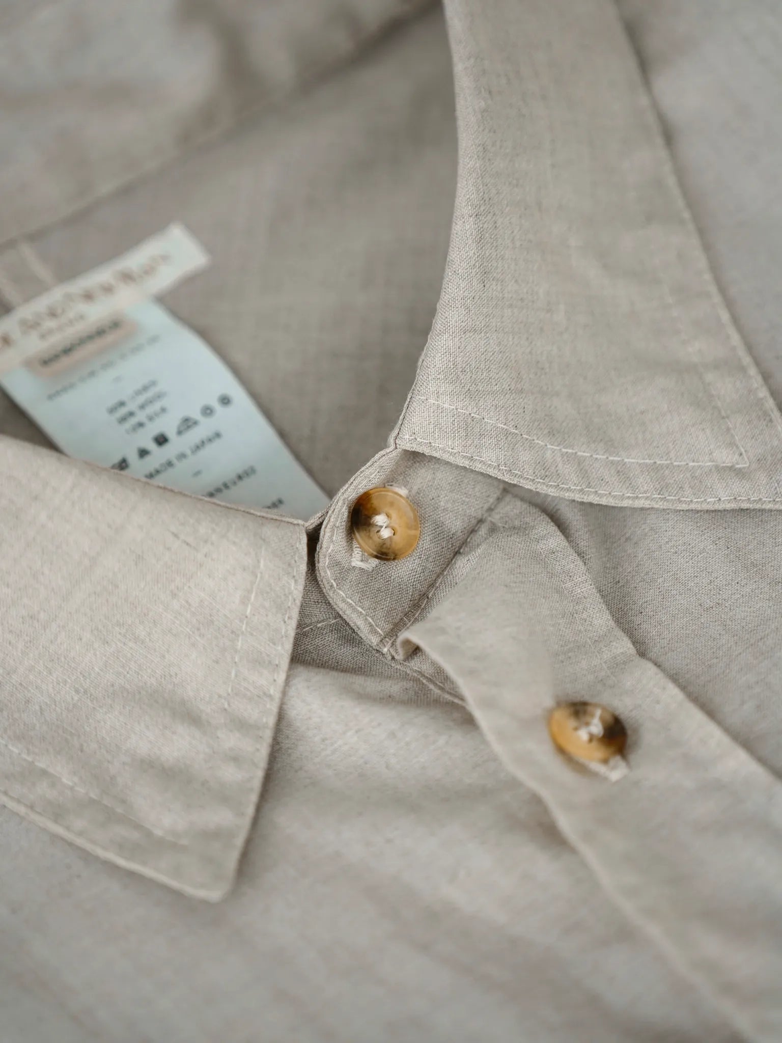 YE OLDE AND NEW MAN RANDONNEUR 02 PULLOVER SHIRT ECRU