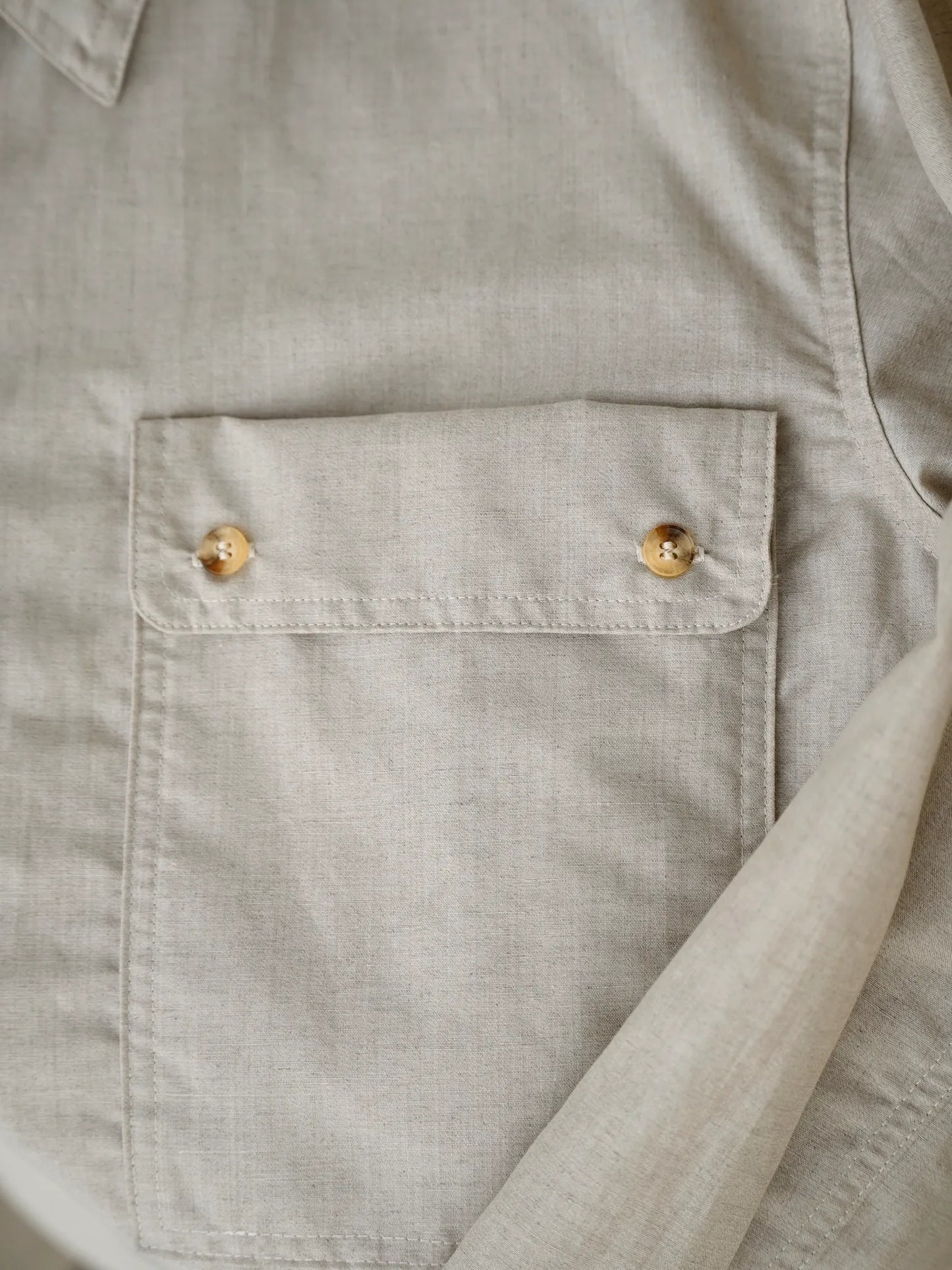 YE OLDE AND NEW MAN | RANDONNEUR 02 PULLOVER SHIRT ECRU