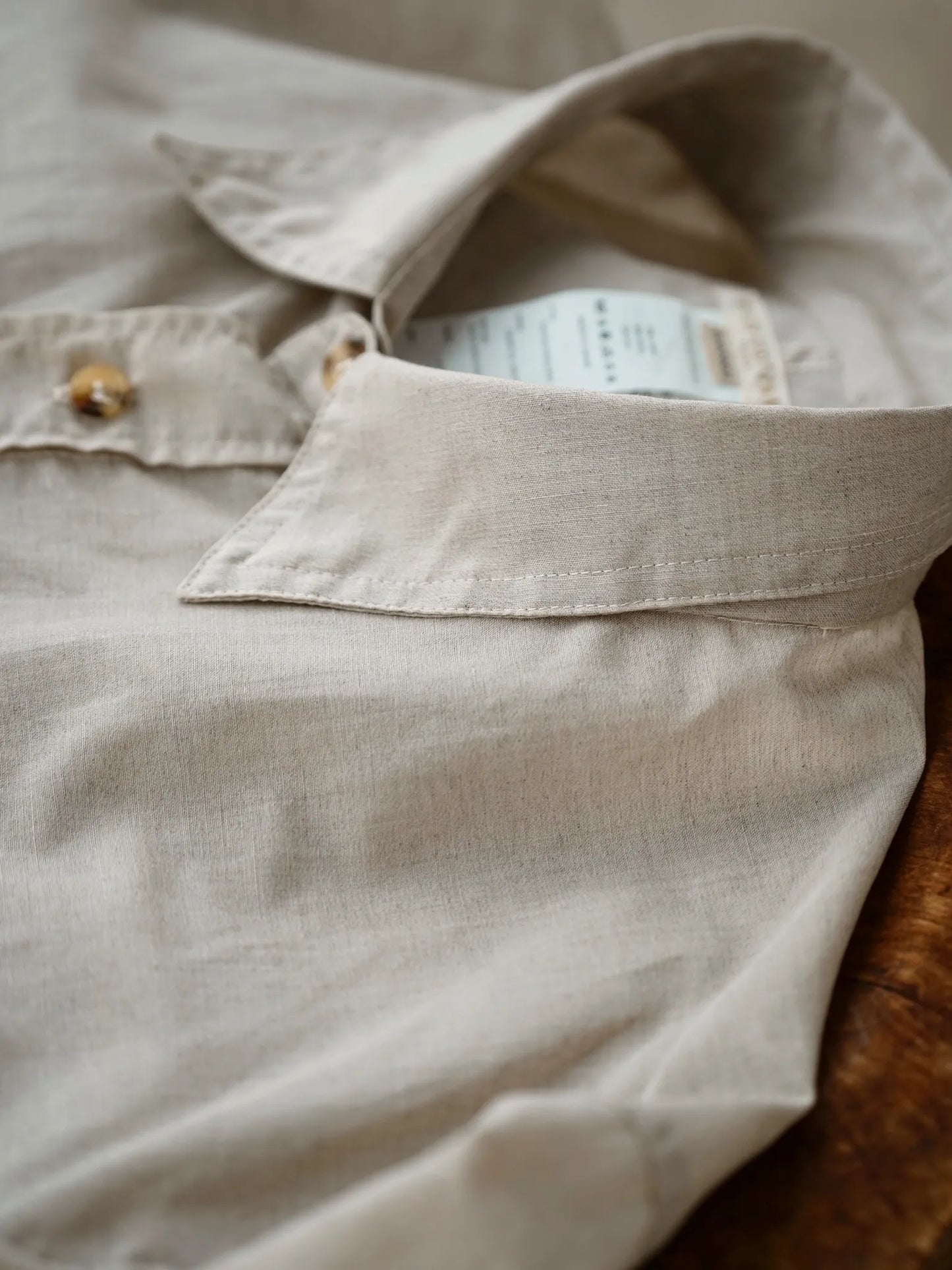 YE OLDE AND NEW MAN | RANDONNEUR 02 PULLOVER SHIRT ECRU