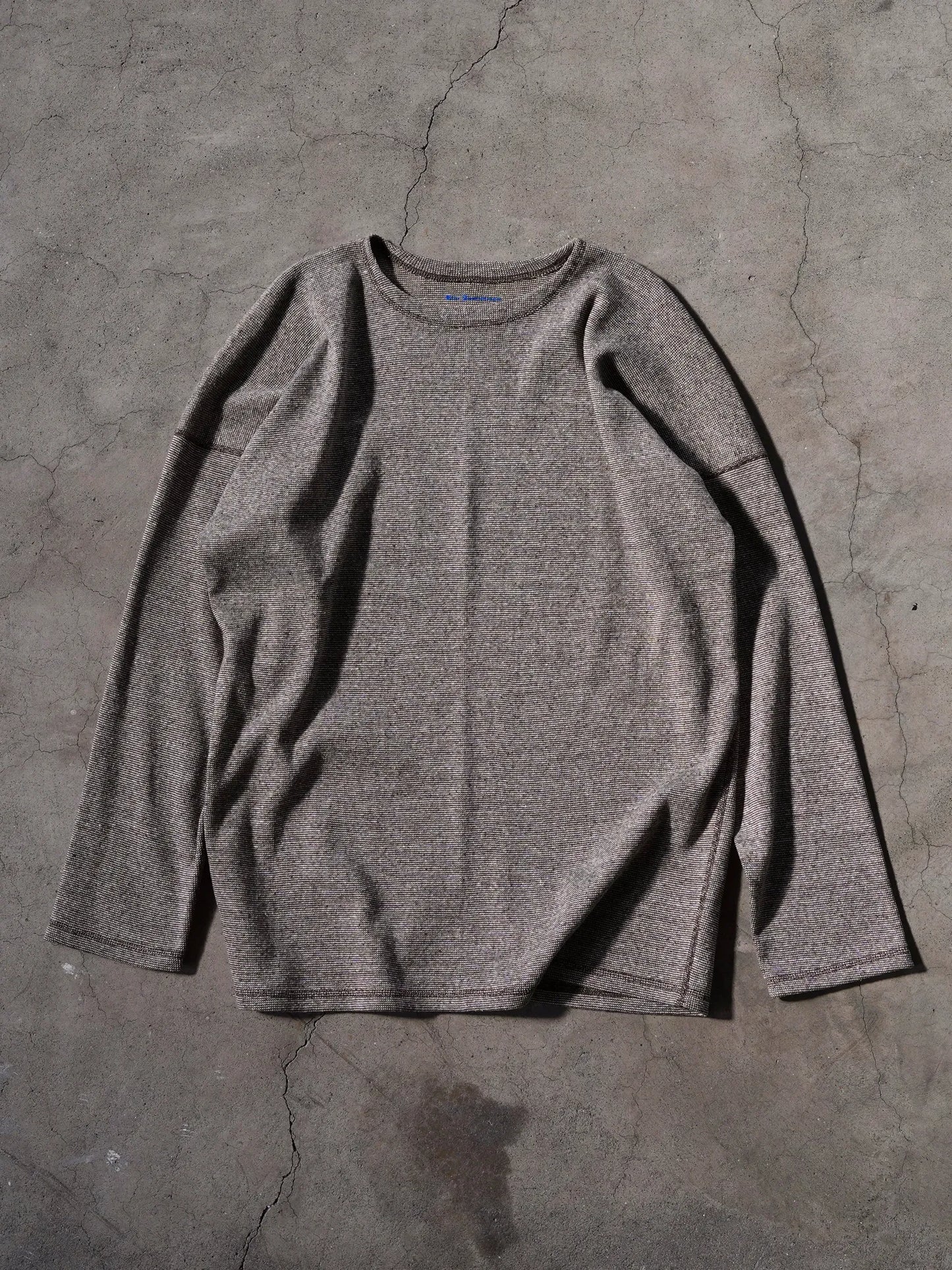 OLDE HOMESTEADER YOUTH | TWEEDISH RIB CREW NECK L/S CHARCOAL
