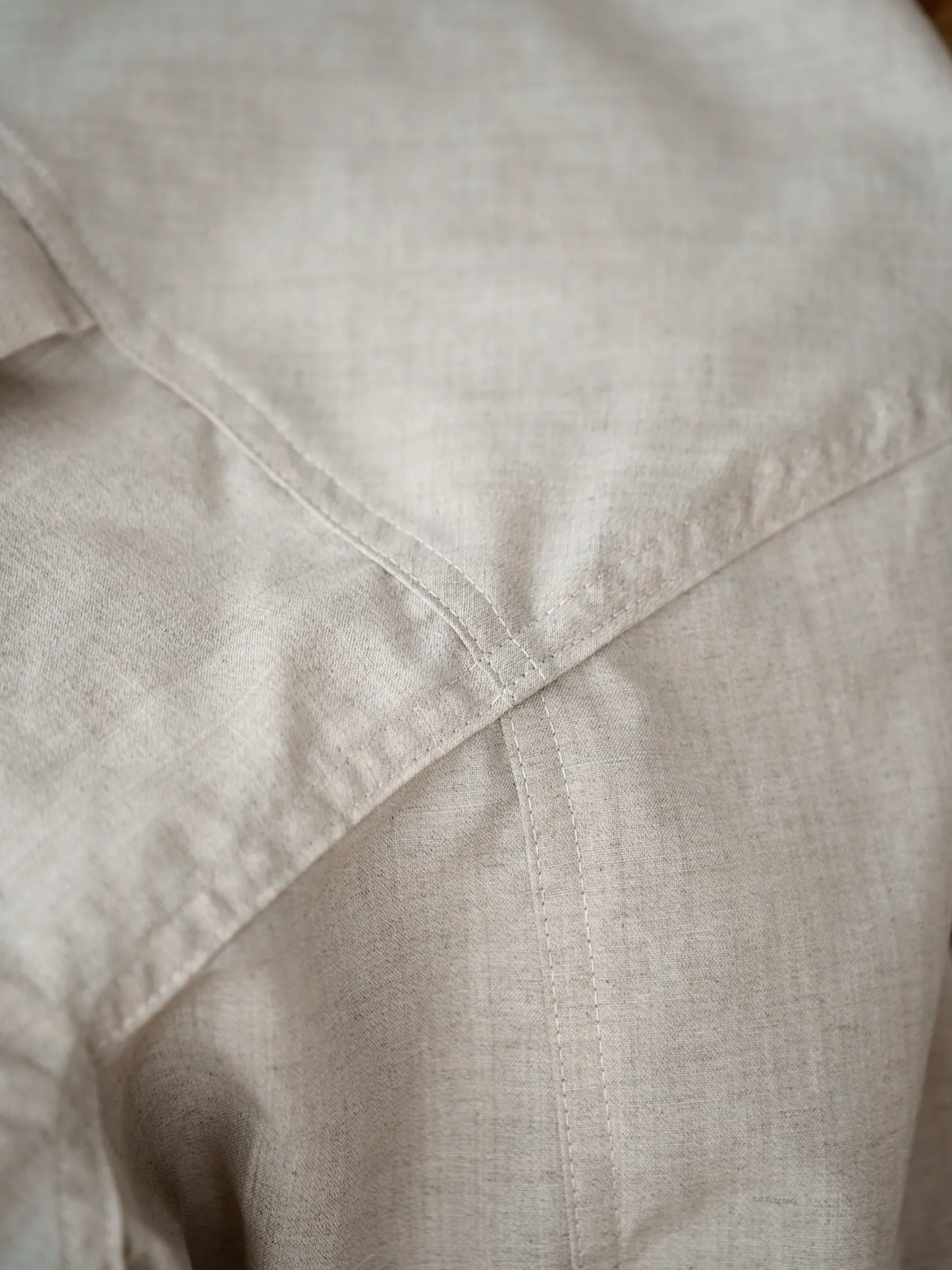 YE OLDE AND NEW MAN | RANDONNEUR 02 PULLOVER SHIRT ECRU