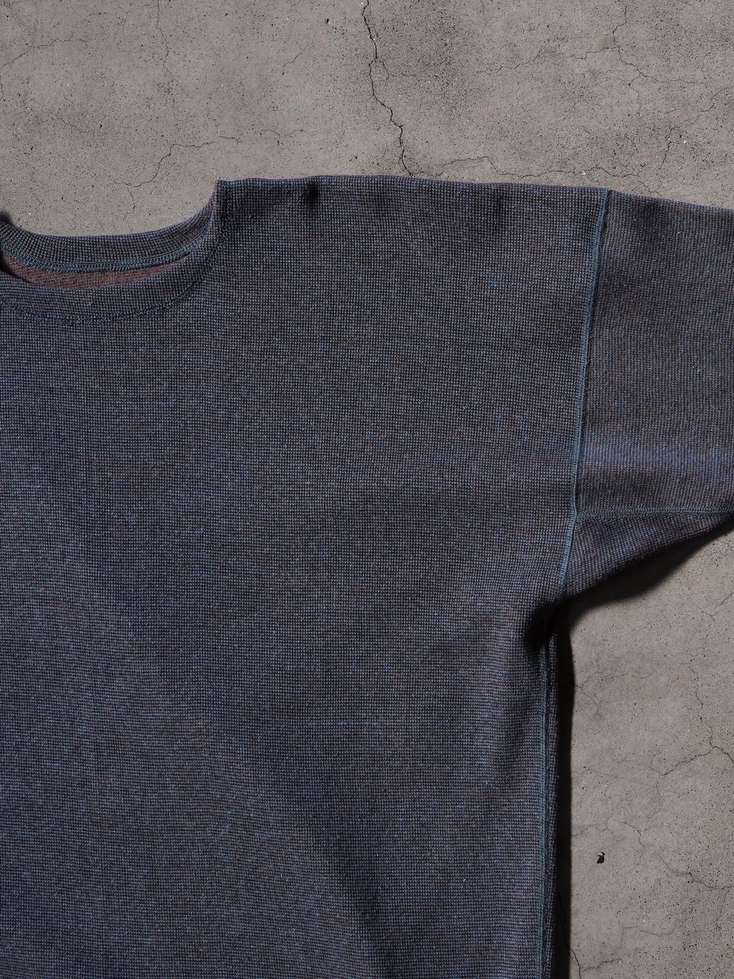 OLDE HOMESTEADER YOUTH | TWEEDISH RIB CREW NECK L/S DARK BLUE