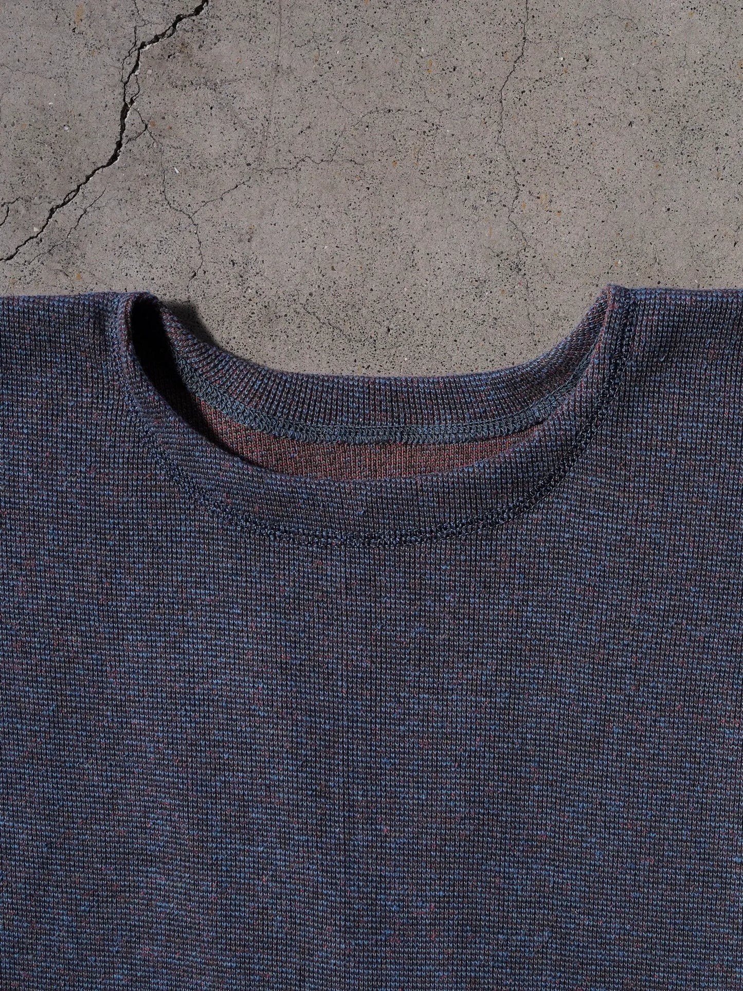 OLDE HOMESTEADER YOUTH | TWEEDISH RIB CREW NECK L/S DARK BLUE