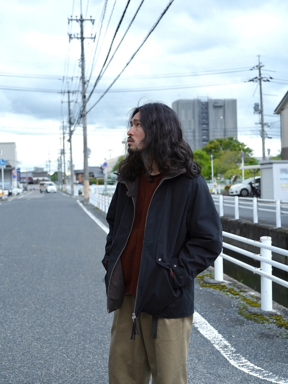 sarto-cotton-nylon-twill-light-wool-flannel-wool-lining-mountain-parka-black-brown-5