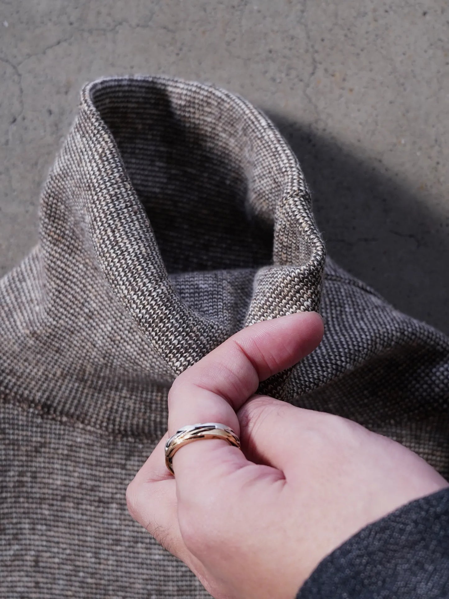 OLDE HOMESTEADER YOUTH | TWEEDISH RIB TURTLE NECK L/S CHARCOAL