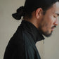 COMOLI | THINコットン ジップジャケット BLACK