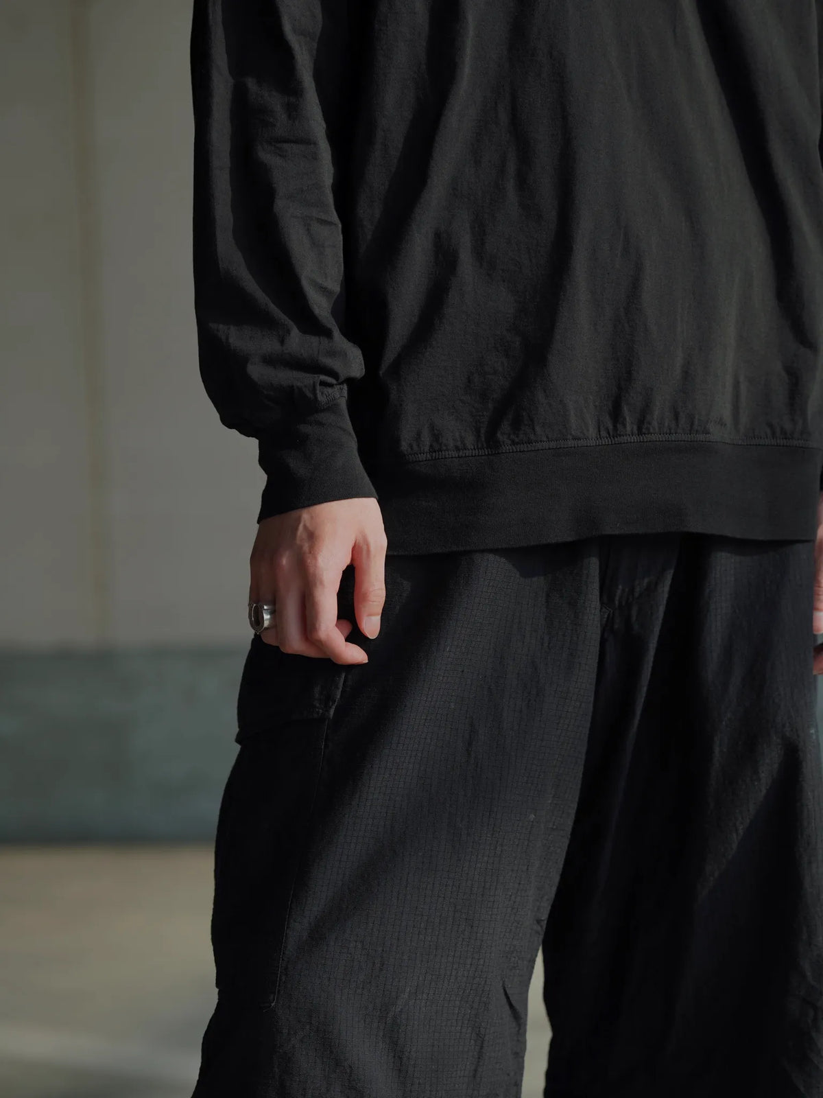 COMOLI THINコットン クルーネック BLACK | CASANOVA&CO (カサノヴァ COMOLI THINコットン クルーネック BLACK | CASANOVA&CO (カサノヴァ
