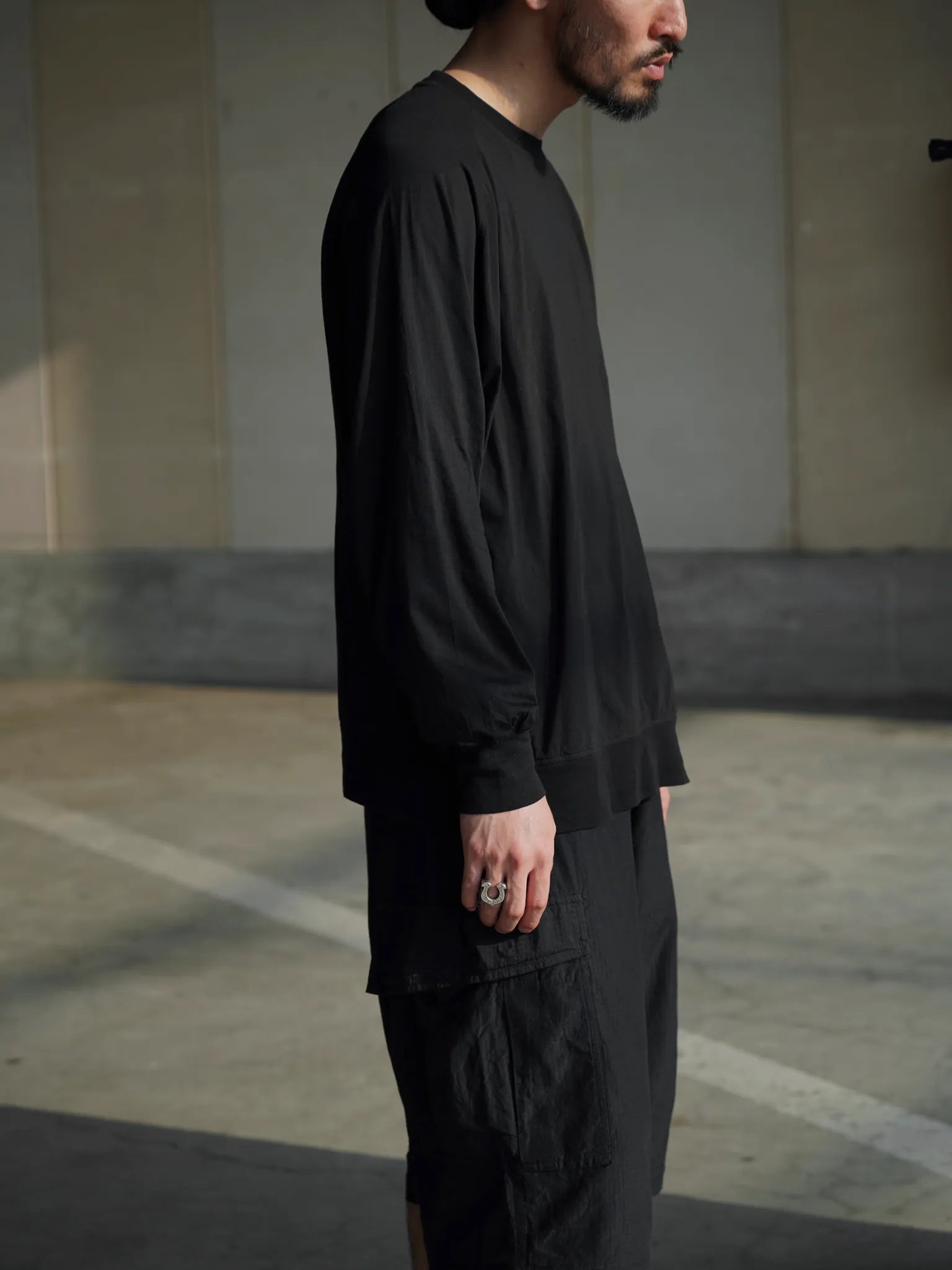 COMOLI THINコットン クルーネック BLACK | CASANOVA&CO (カサノヴァ COMOLI THINコットン クルーネック BLACK | CASANOVA&CO (カサノヴァ
