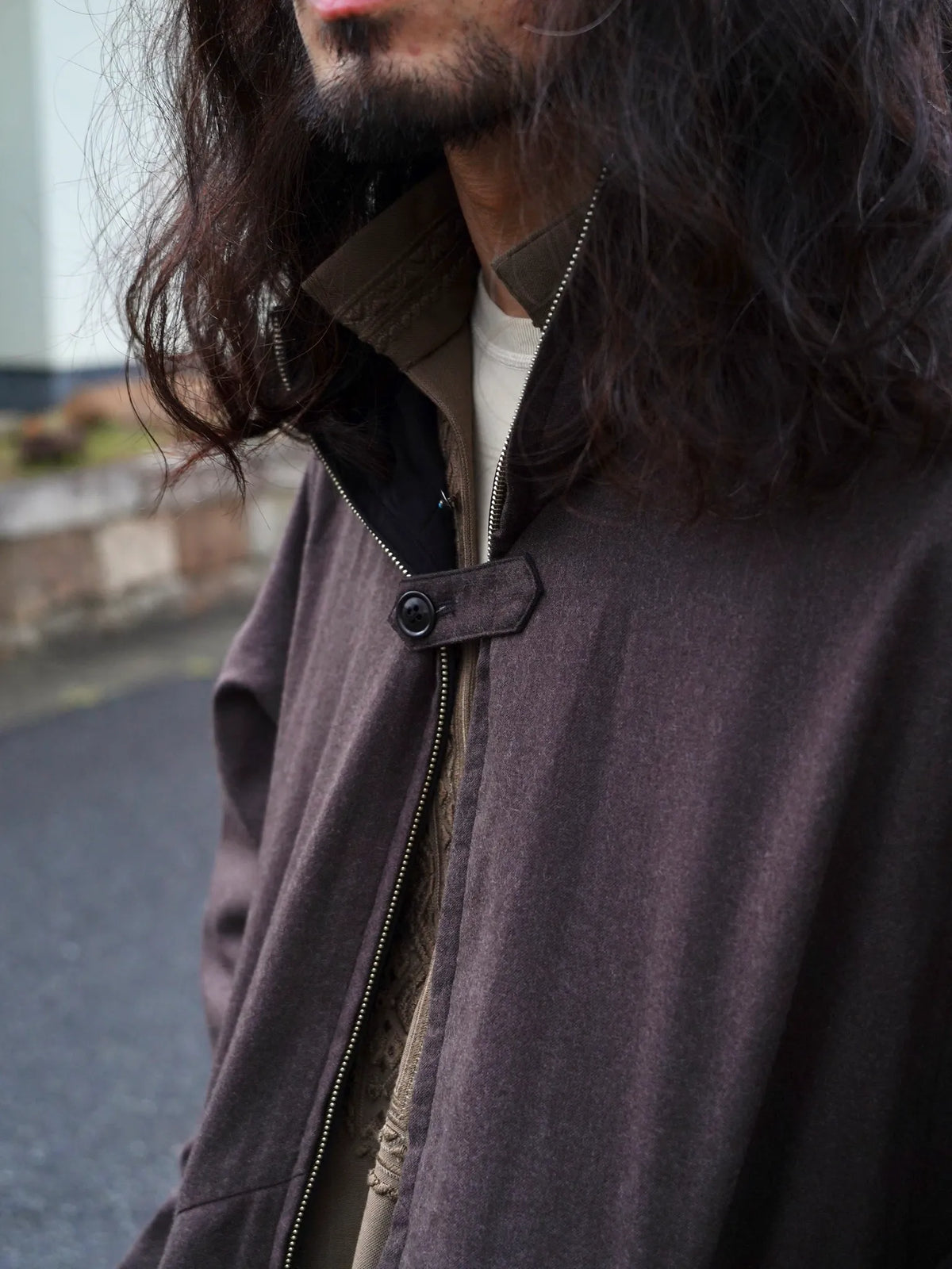 sarto-cotton-nylon-twill-light-wool-flannel-wool-lining-mountain-parka-black-brown-14