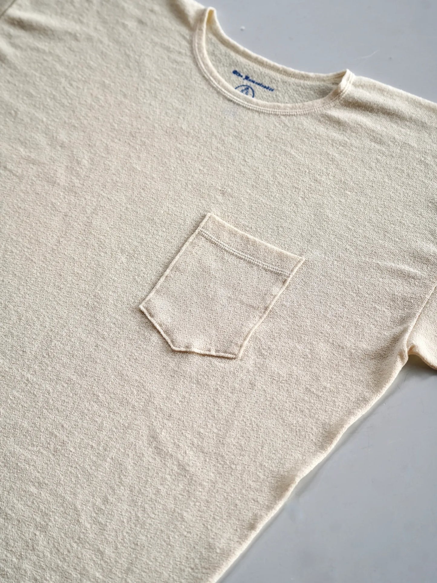 OLDE HOMESTEADER YOUTH | [BACK CREPE JERSEY] CREW NECK LONG SLEEVE ECRU