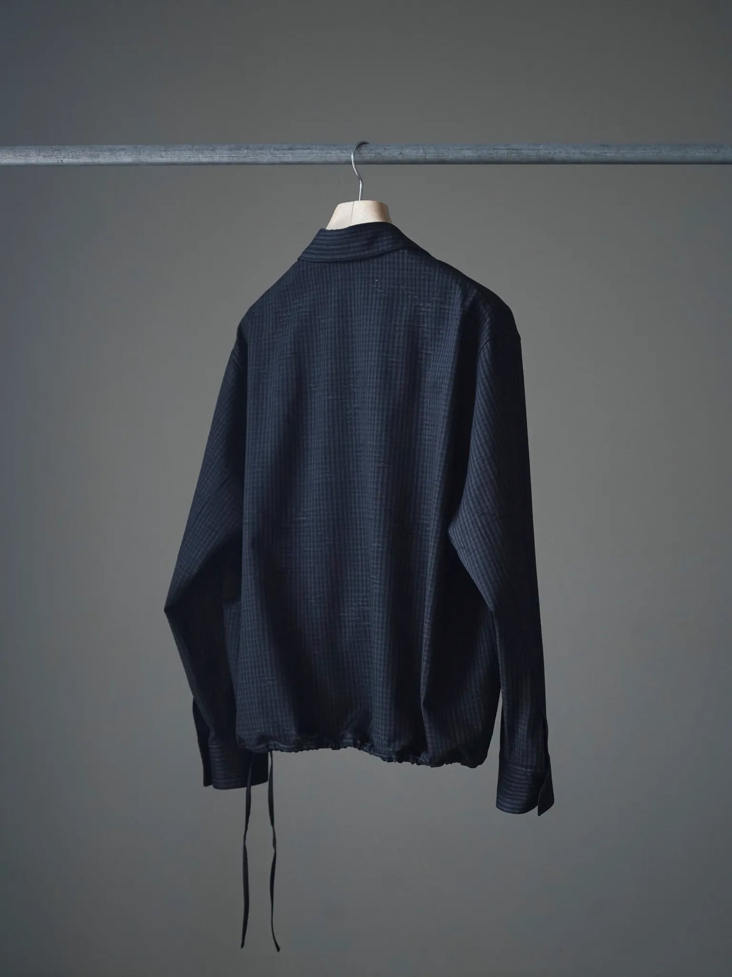 nonnotte | Draping Overlap Shirt Trace Bird Plaid