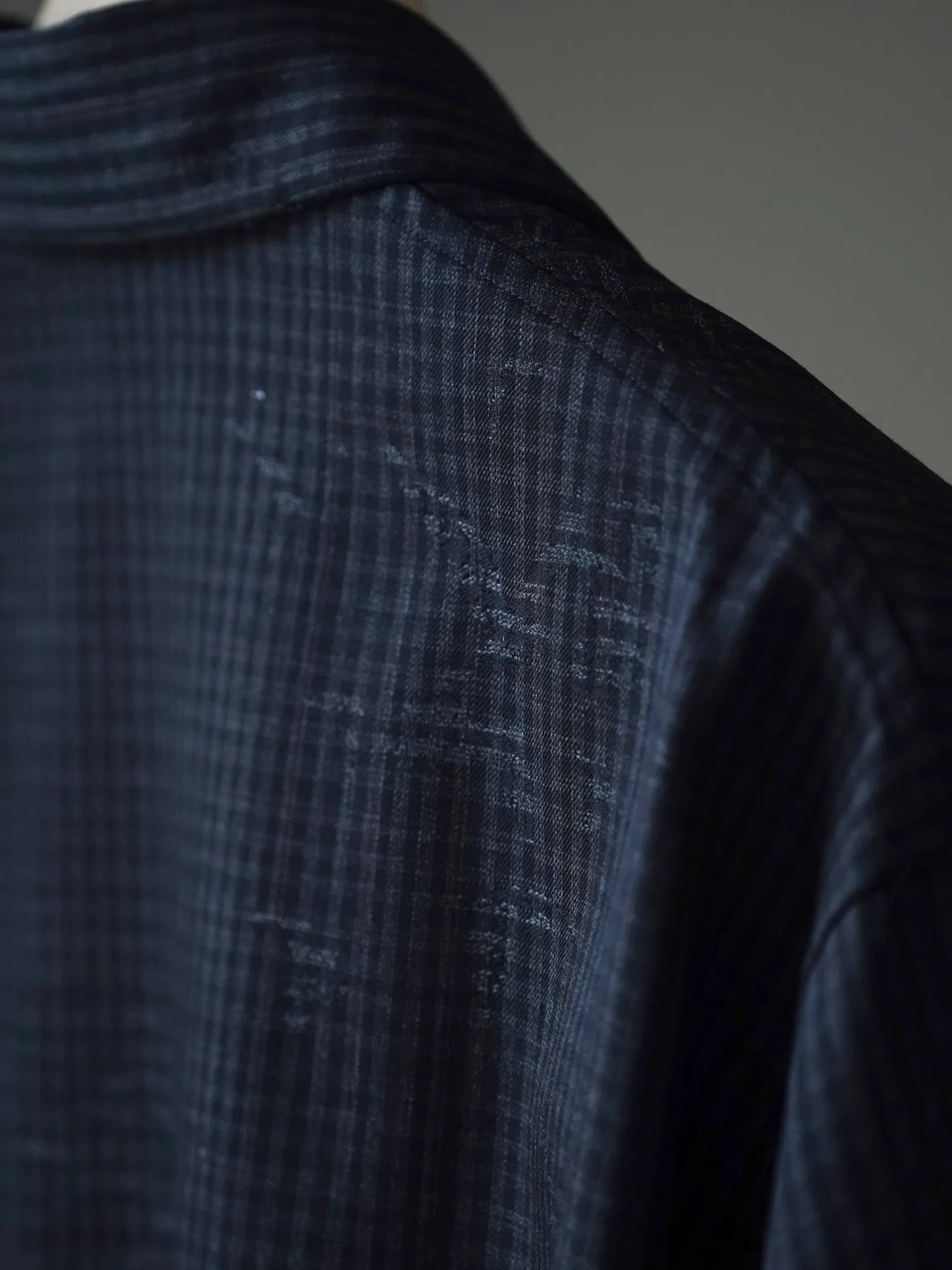 nonnotte | Draping Overlap Shirt Trace Bird Plaid