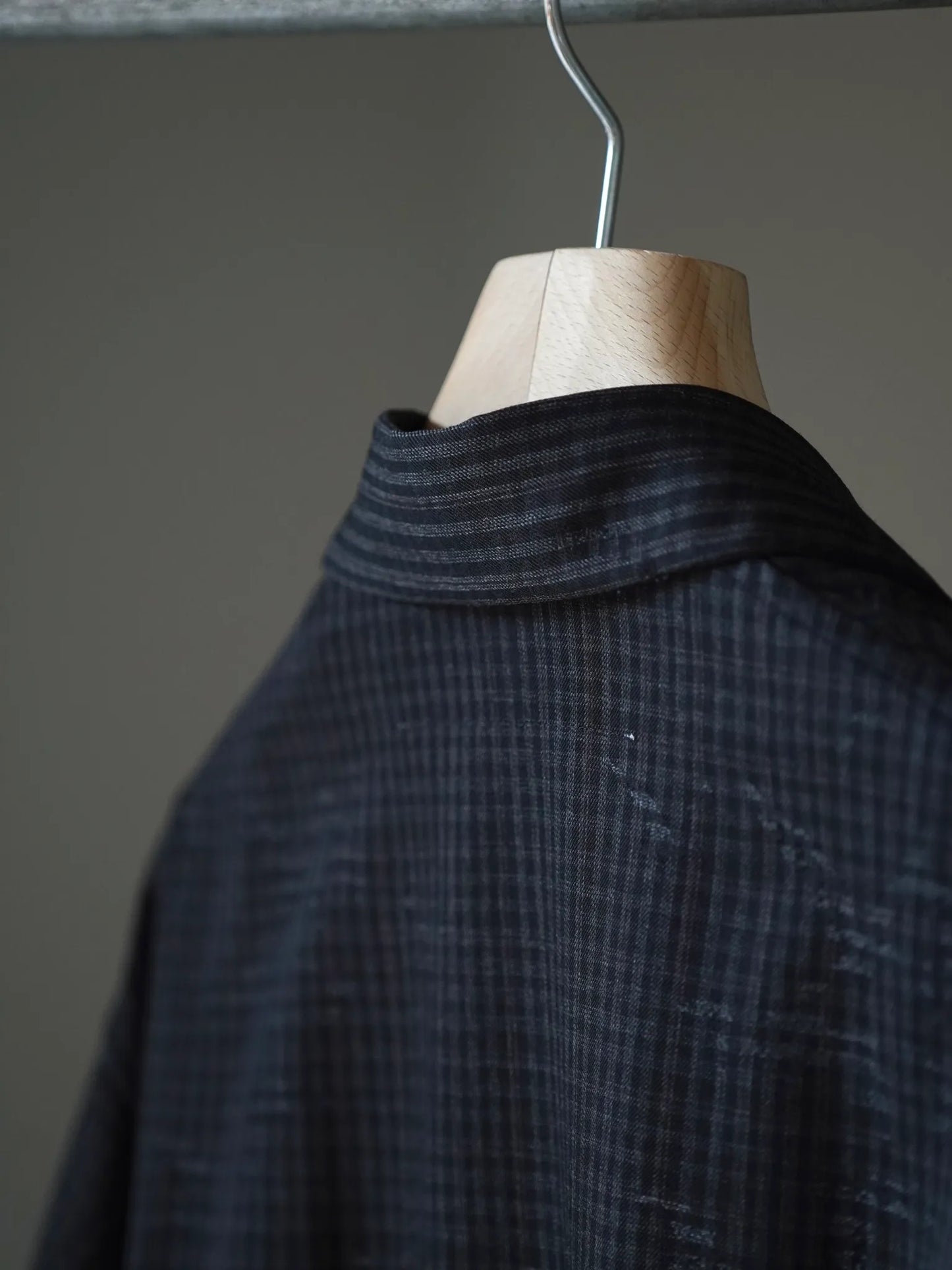 nonnotte | Draping Overlap Shirt Trace Bird Plaid