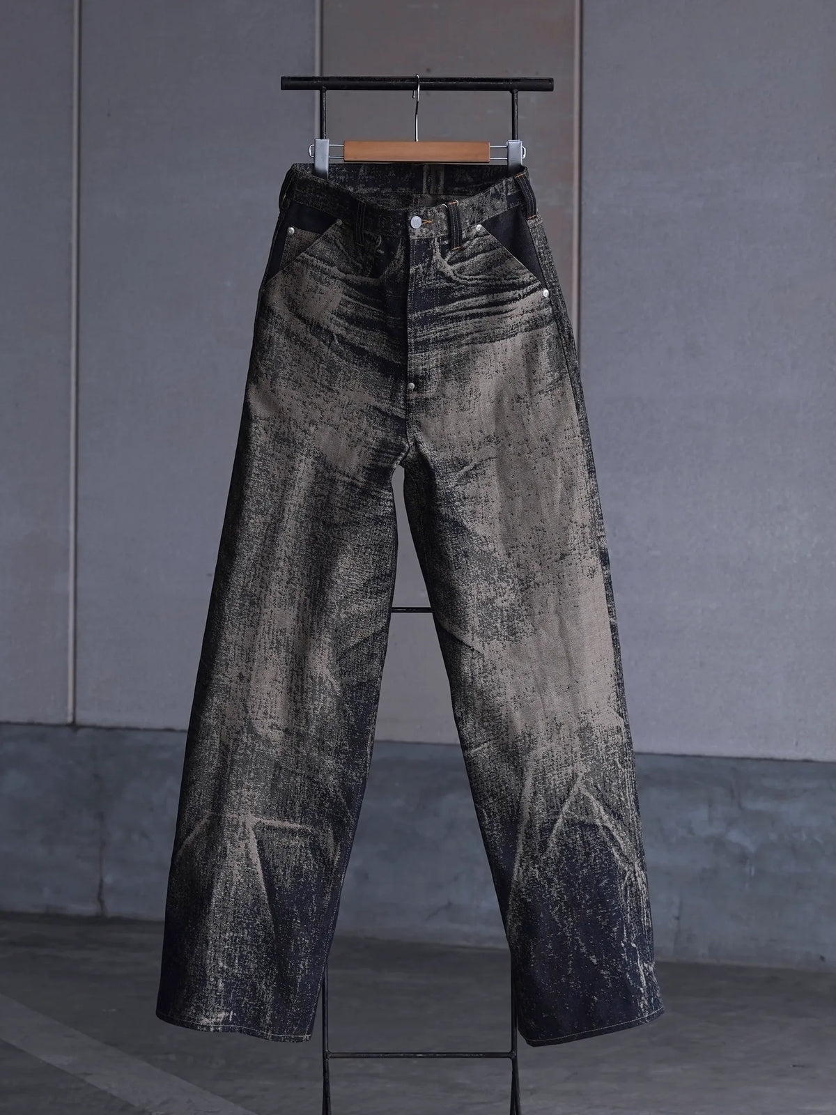 daisuke tanabe x-ray jacuard denim trousers x-ray jacuard 