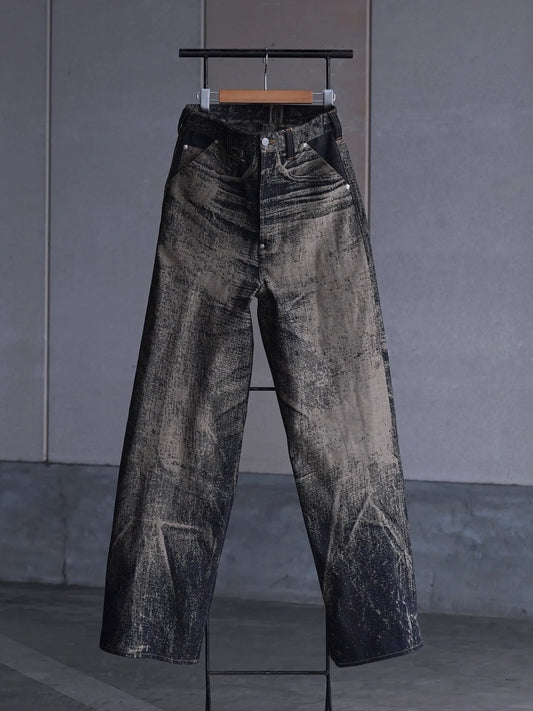 daisuke tanabe | x-ray jacuard denim trousers x-ray jacuard