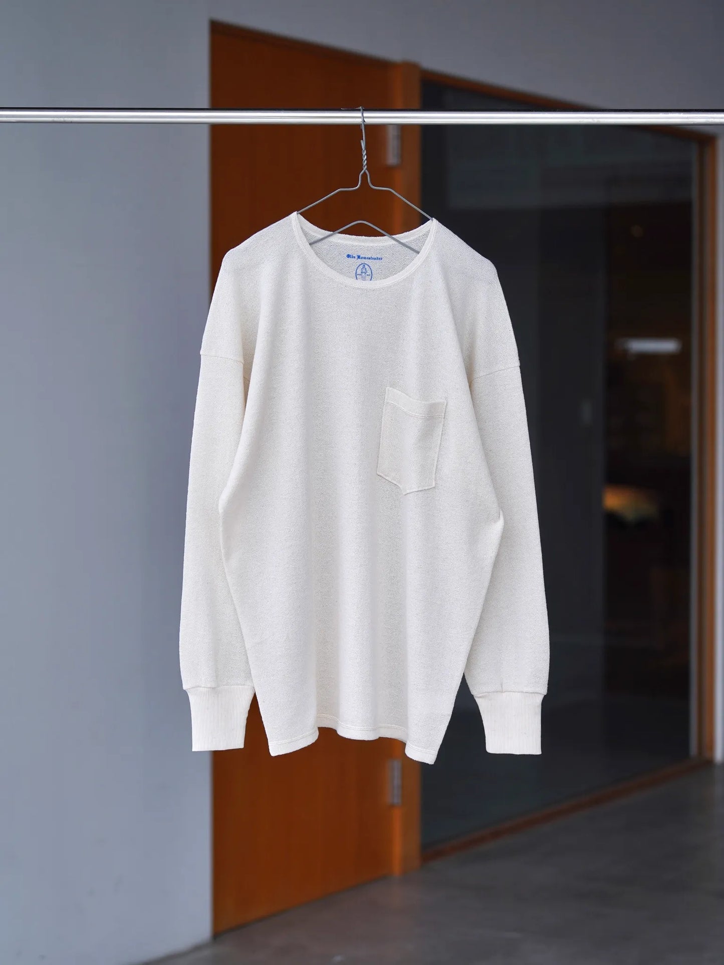 OLDE HOMESTEADER YOUTH | [BACK CREPE JERSEY] CREW NECK LONG SLEEVE ECRU