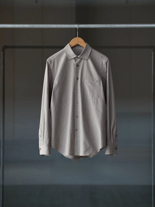 IRENISA | SPREAD COLLAR REGULAR-FIT SHIRT LBEIGE