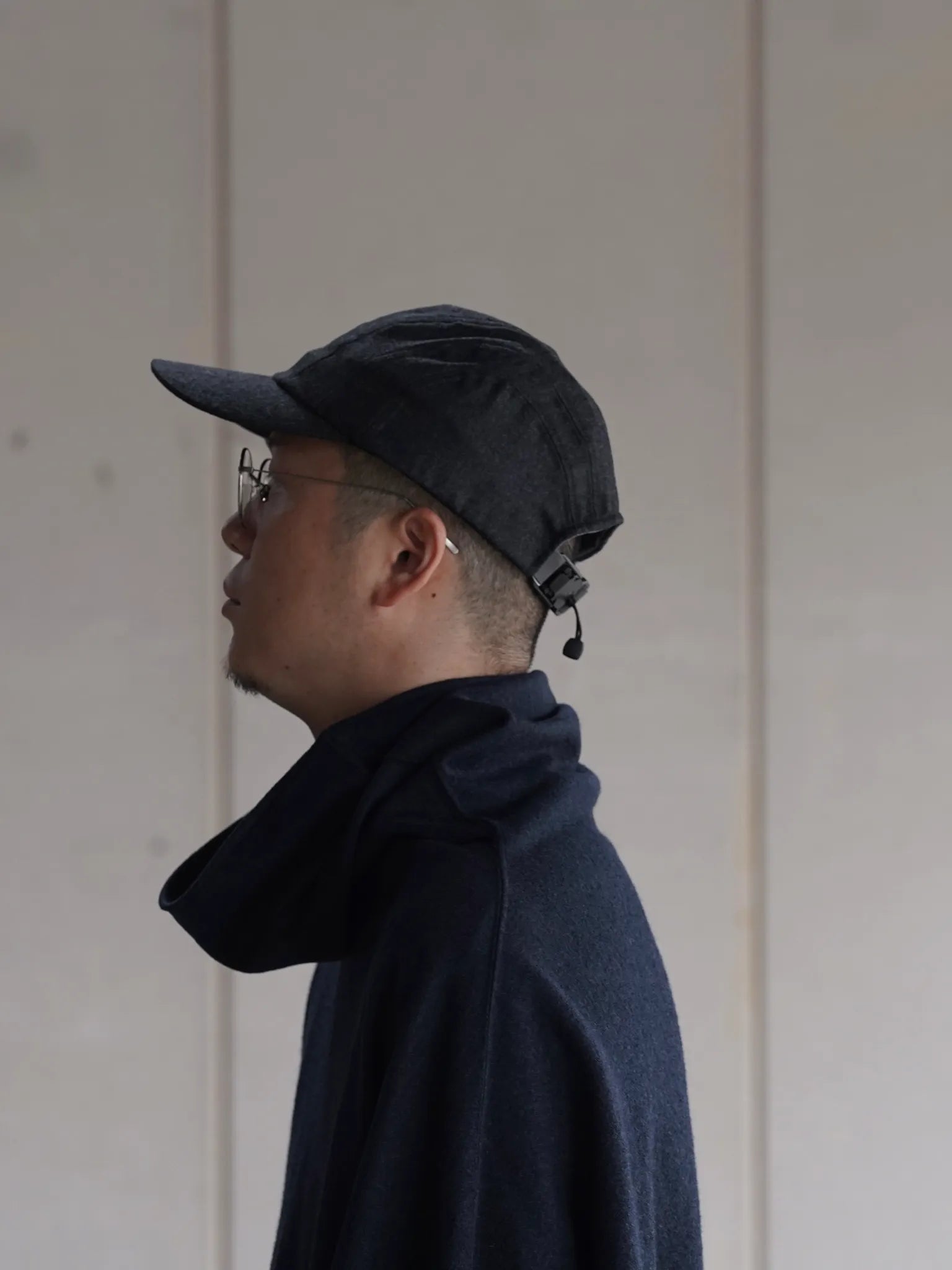 nonnotte Draping Cap A Charcoal Top (Shadow Herringbone Flannel nonnotte Draping Cap A Charcoal Top (Shadow Herringbone Flannel