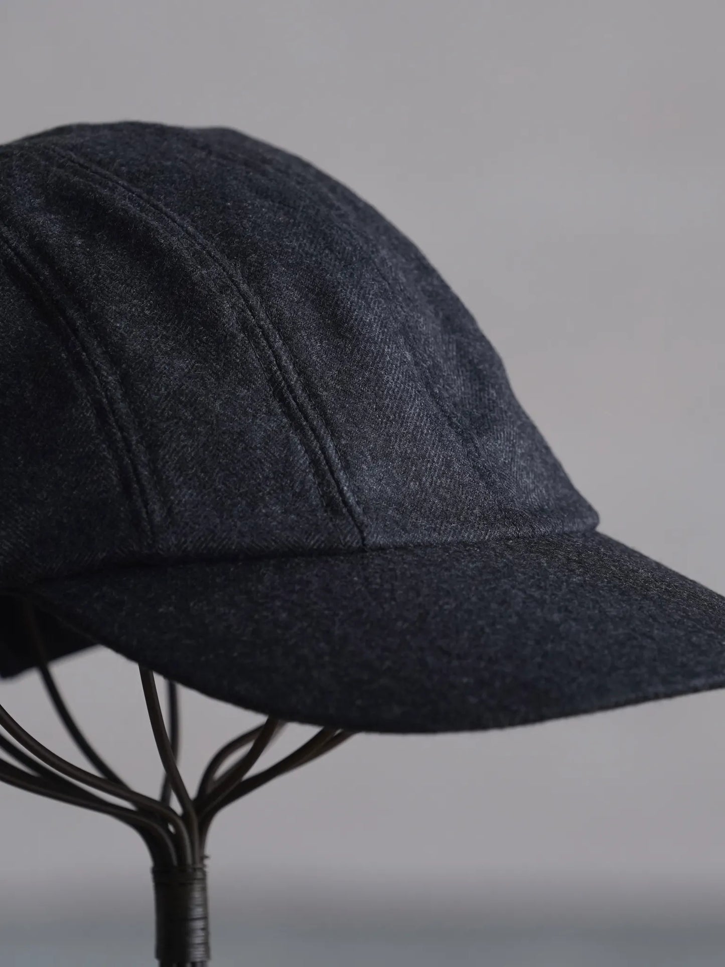 nonnotte Draping Cap A Charcoal Top (Shadow Herringbone Flannel nonnotte Draping Cap A Charcoal Top (Shadow Herringbone Flannel