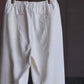 Yamauchi | Vintage Silk-Linen One-Cut Easy Pants off white