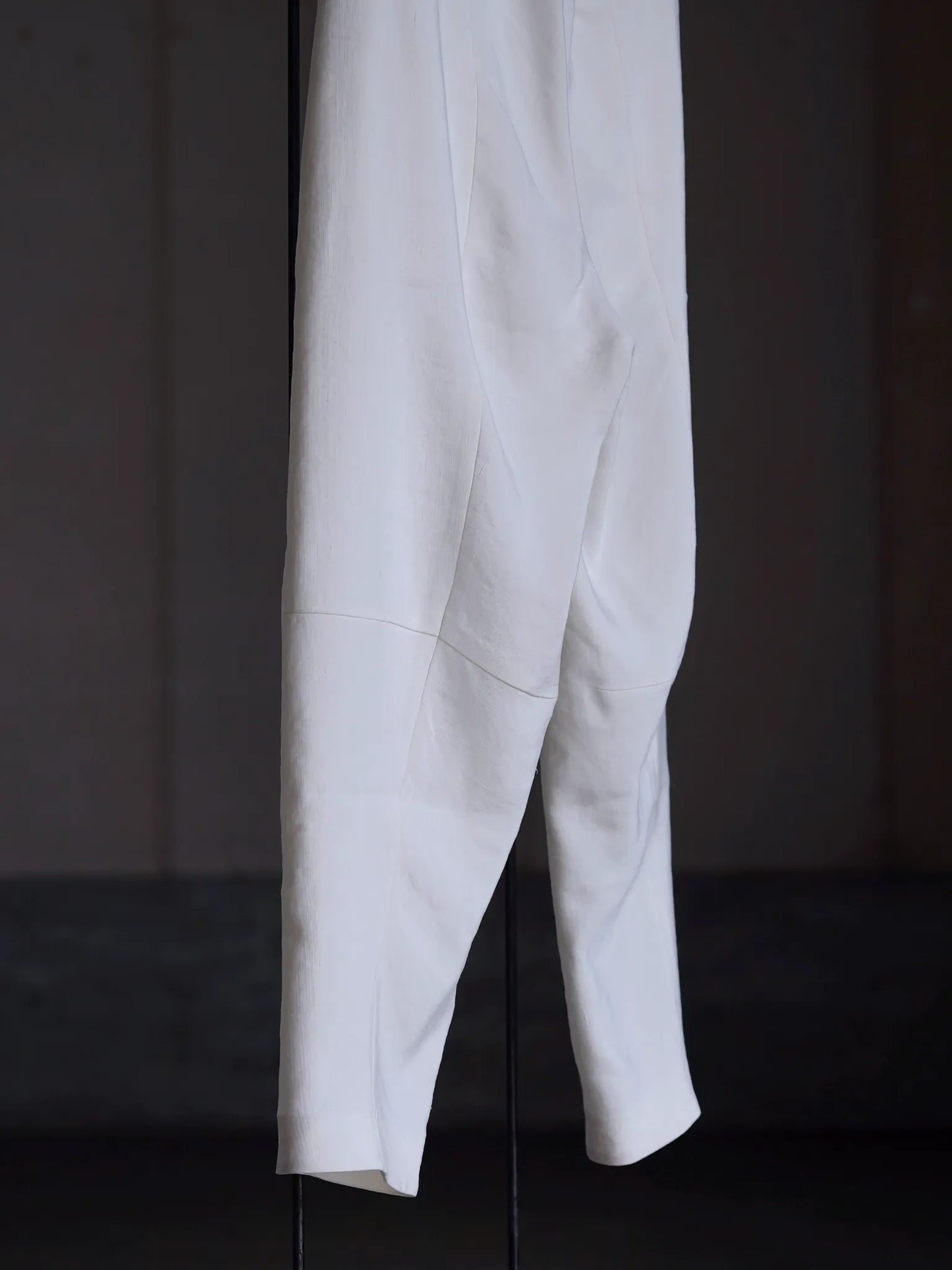 Yamauchi | Vintage Silk-Linen One-Cut Easy Pants off white